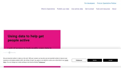 Screenshot preview of openactive.io