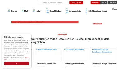 Screenshot preview of teachertube.com