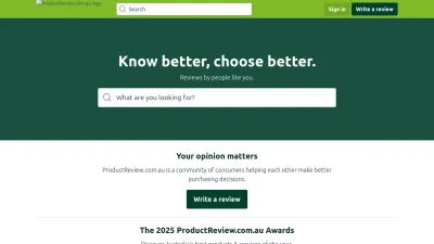 Screenshot preview of productreview.com.au