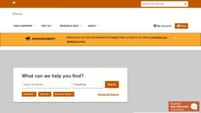 Screenshot preview of lib.utexas.edu