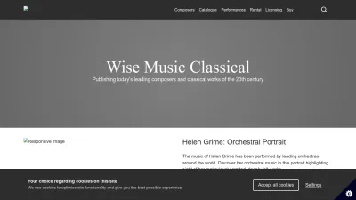 Screenshot preview of wisemusicclassical.com