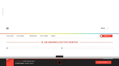 Screenshot preview of los40.com.mx