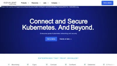 Screenshot preview of isovalent.com