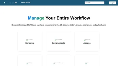 Screenshot preview of icanotes.com