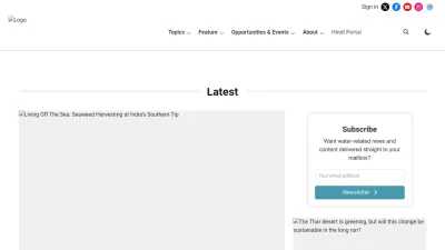 Screenshot preview of indiawaterportal.org