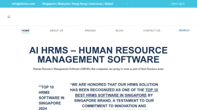 Screenshot preview of aihrms.com