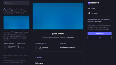 Screenshot preview of phpc.social
