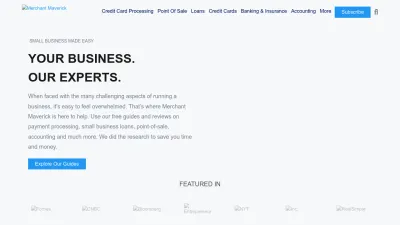 Screenshot preview of merchantmaverick.com