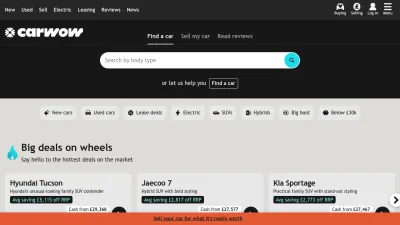 Screenshot preview of carwow.co.uk