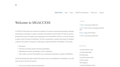 Screenshot preview of sigaccess.org
