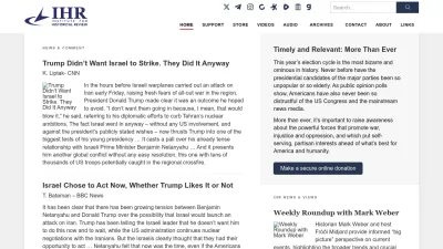 Screenshot preview of ihr.org