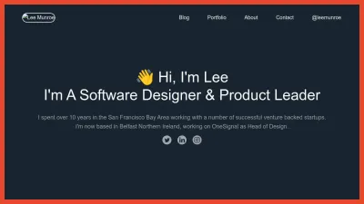 Screenshot preview of leemunroe.com