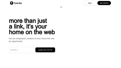 Screenshot preview of hoo.be