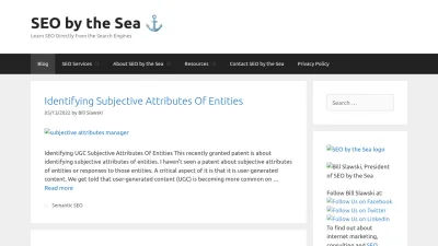 Screenshot preview of seobythesea.com