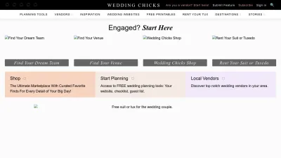 Screenshot preview of weddingchicks.com