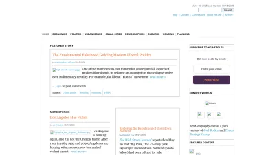 Screenshot preview of newgeography.com