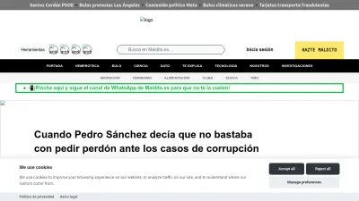 Screenshot preview of maldita.es