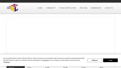 Screenshot preview of omgsysml.org