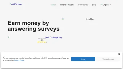 Screenshot preview of attapoll.com