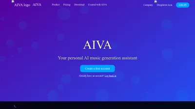 Screenshot preview of aiva.ai