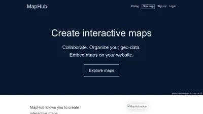 Screenshot preview of maphub.net
