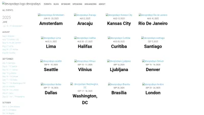 Screenshot preview of devopsdays.org