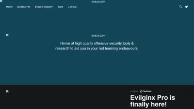 Screenshot preview of breakdev.org