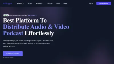Screenshot preview of hubhopper.com