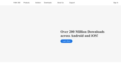 Screenshot preview of puffin.com
