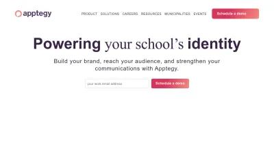 Screenshot preview of apptegy.com