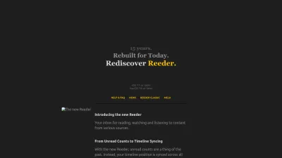 Screenshot preview of reederapp.com