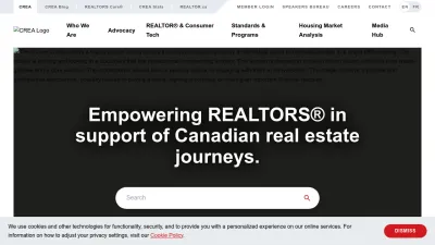 Screenshot preview of crea.ca