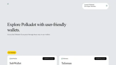 Screenshot preview of polkadot.js.org