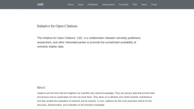 Screenshot preview of i4oc.org