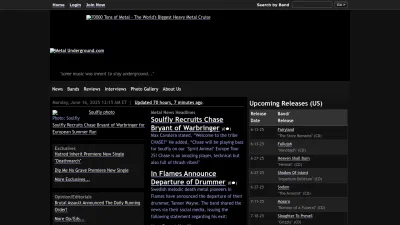 Screenshot preview of metalunderground.com