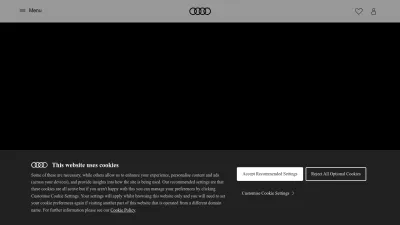 Screenshot preview of audi.co.uk