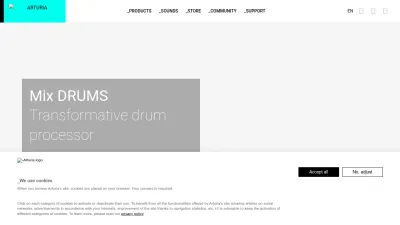 Screenshot preview of arturia.com
