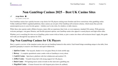 Screenshot preview of rocklistmusic.co.uk