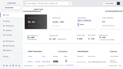 Screenshot preview of cosmoscan.io