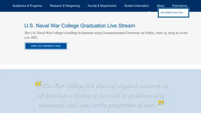 Screenshot preview of usnwc.edu