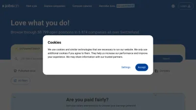 Screenshot preview of jobs.ch