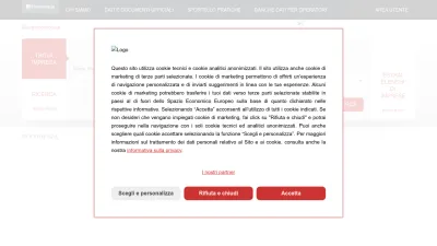 Screenshot preview of registroimprese.it
