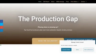 Screenshot preview of productiongap.org