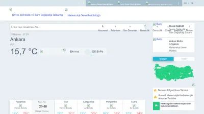 Screenshot preview of mgm.gov.tr