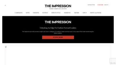 Screenshot preview of theimpression.com