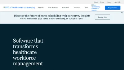 Screenshot preview of healthstream.com