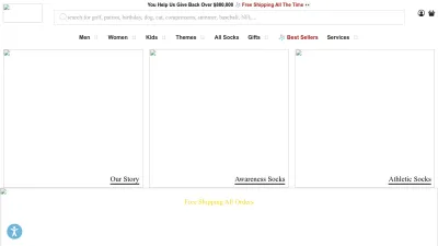 Screenshot preview of johnscrazysocks.com