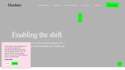 Screenshot preview of deedster.com