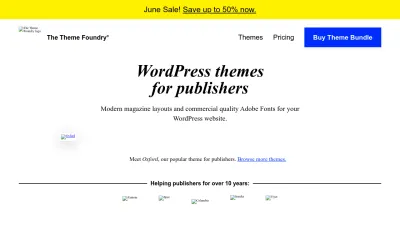 Screenshot preview of thethemefoundry.com