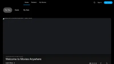 Screenshot preview of moviesanywhere.com